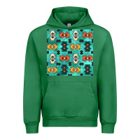 Emerald native american aztec seamless pattern 3 Urban Hoodie - BundleAndBundleShop