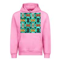 Fuchsia Pink native american aztec seamless pattern 3 Urban Hoodie - BundleAndBundleShop