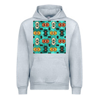 Heather Grey native american aztec seamless pattern 3 Urban Hoodie - BundleAndBundleShop