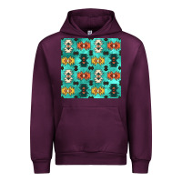 Mauve Wine native american aztec seamless pattern 3 Urban Hoodie - BundleAndBundleShop