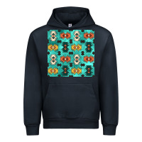 Navy native american aztec seamless pattern 3 Urban Hoodie - BundleAndBundleShop
