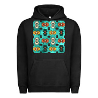 Pigment Black native american aztec seamless pattern 3 Urban Hoodie - BundleAndBundleShop