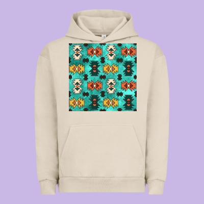Native American Aztec Seamless Pattern 3 Urban Hoodie Designed By Bundleandbundleshop