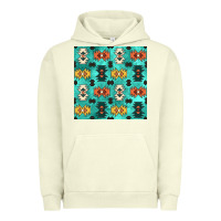 Pigment Pistachio native american aztec seamless pattern 3 Urban Hoodie - BundleAndBundleShop