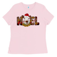 Bubblegum Pink noel Ladies Tee - JahusDesignShop