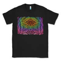Black colorful zebra background Classic Tee - RanaPortraitStore