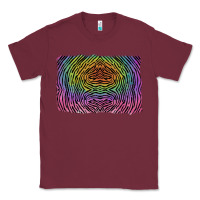 Burgundy colorful zebra background Classic Tee - RanaPortraitStore