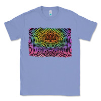 Colony Blue colorful zebra background Classic Tee - RanaPortraitStore