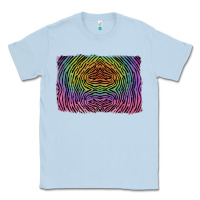 Dusty Blue colorful zebra background Classic Tee - RanaPortraitStore