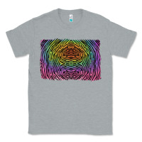 Heather Grey colorful zebra background Classic Tee - RanaPortraitStore