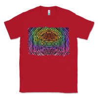 Red colorful zebra background Classic Tee - RanaPortraitStore