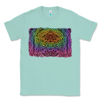 Seafoam colorful zebra background Classic Tee - RanaPortraitStore