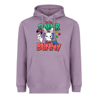 Lavender I'm the game Bunny Easter day Heavyweight Hoodie - HowdyJamesFarm