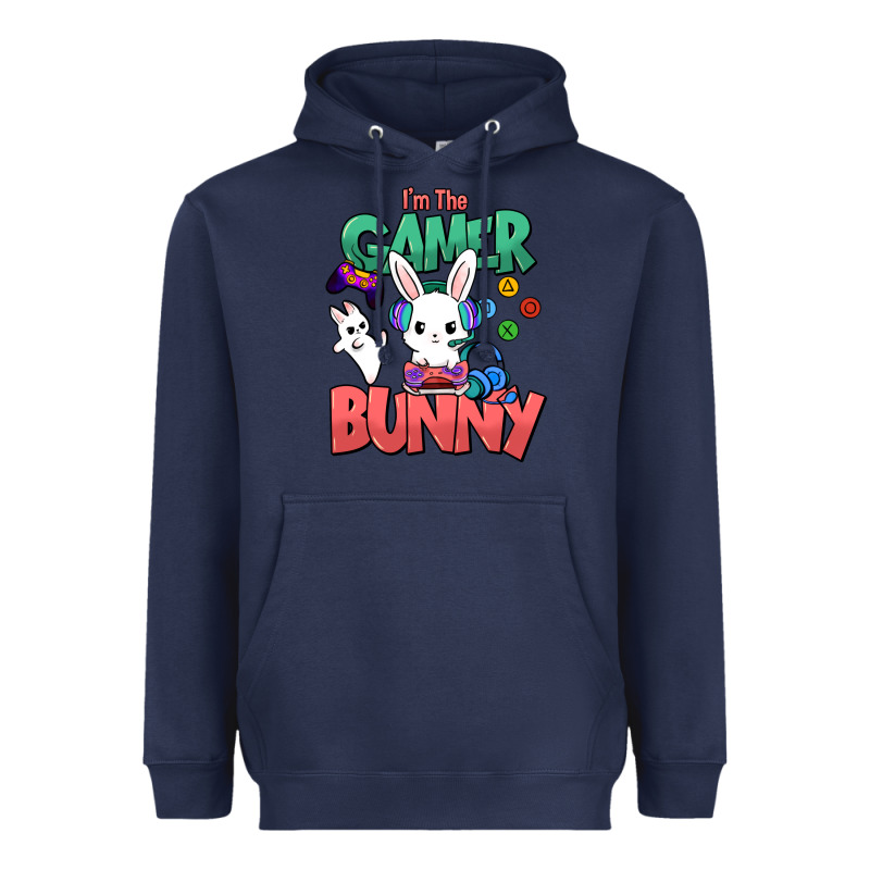 I'm The Game Bunny Easter Day Heavyweight Hoodie by HowdyJamesFarm | Teevron