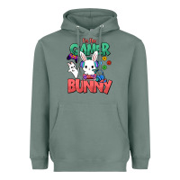 Sage I'm the game Bunny Easter day Heavyweight Hoodie - HowdyJamesFarm