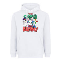 White I'm the game Bunny Easter day Heavyweight Hoodie - HowdyJamesFarm