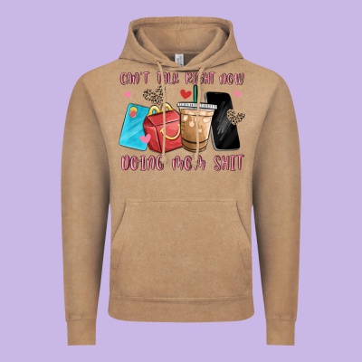 Can't Talk Right Now Doing Mom Shit Vintage Hoodie Designed By Maliassmallbusiness