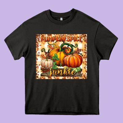 Pumpkin Spice Junkie Tumbler Heavy Core Tee Designed By Bundleandbundleshop