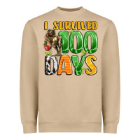 Mushroom dinosaur 100day celebration Heavyweight Sweatshirt - LillyAllenDesigns