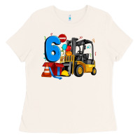 Bone forklift birthday six Ladies Tee - Artiststas