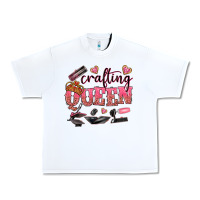 White crafting queen Urban Heavy Tee - NancyCooperArtShop