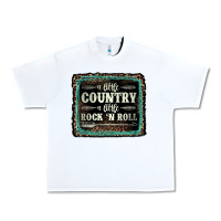 White a little country a little rock n roll Urban Heavy Tee - AdoDesignShop