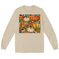 Mushroom fall pumpkin tumbler Long Sleeve Tee - BundleAndBundleShop