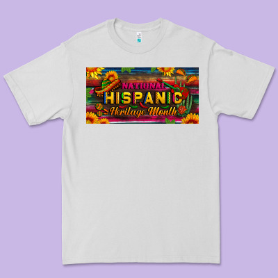 National Hispanic Heritage Month License Plate Premium Tee Designed By Bundleandbundleshop