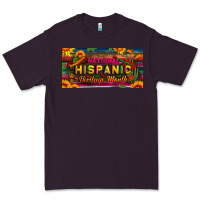 Plum national hispanic heritage month license plate Premium Tee - BundleAndBundleShop