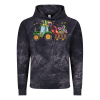 Cloud Black mardi gras tractor Vintage Hoodie - MaliasSmallBusiness