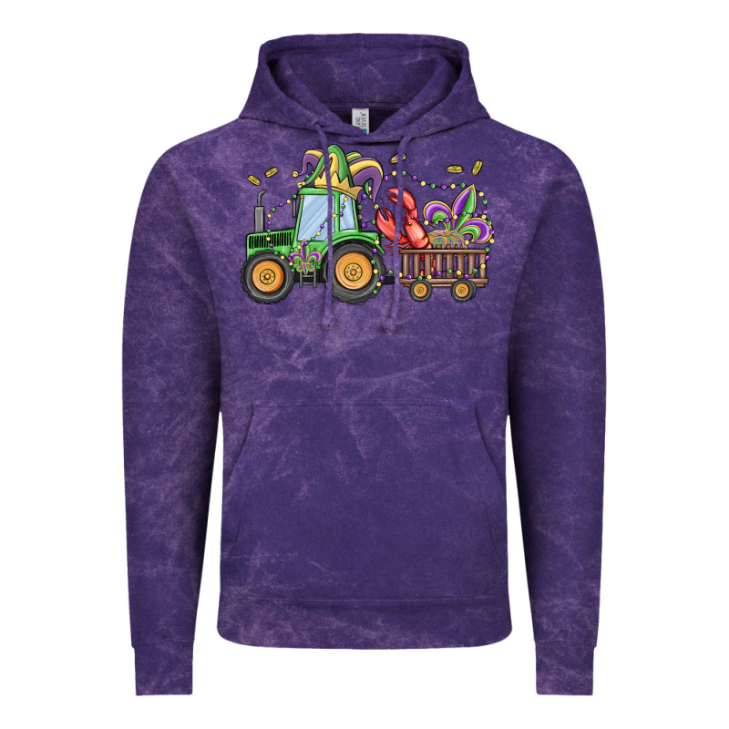 Mardi Gras Tractor Vintage Hoodie by MaliasSmallBusiness | Teevron