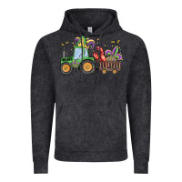 Vintage Black mardi gras tractor Vintage Hoodie - MaliasSmallBusiness