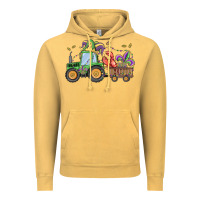 Vintage Mustard mardi gras tractor Vintage Hoodie - MaliasSmallBusiness
