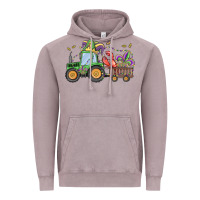 Vintage Zinc mardi gras tractor Vintage Hoodie - MaliasSmallBusiness