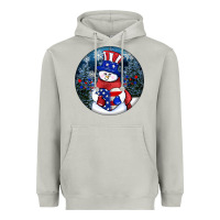 Moon Dust Patriotic snowman ornament 4th of july Heavyweight Hoodie - HowdyJamesFarm