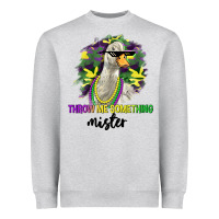 Heather Grey throw me something mister Heavyweight Sweatshirt - LillyAllenDesigns