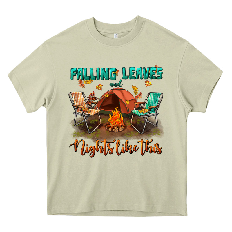 Falling Leaves And Nights Like This Heavy Core Tee by BundleAndBundleShop | Teevron