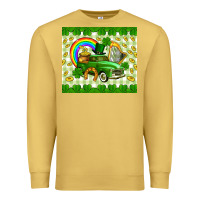 Antique Gold St. Patrick's truck Premium Sweatshirt - CowGirlArtShop