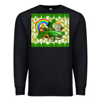 Black St. Patrick's truck Premium Sweatshirt - CowGirlArtShop
