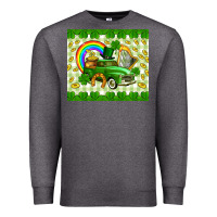 Charcoal Heather St. Patrick's truck Premium Sweatshirt - CowGirlArtShop