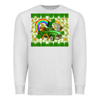 Oatmeal Heather St. Patrick's truck Premium Sweatshirt - CowGirlArtShop