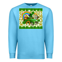 Ocean Blue St. Patrick's truck Premium Sweatshirt - CowGirlArtShop