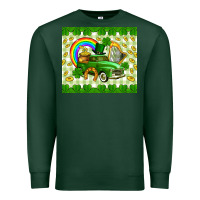 Sports Green St. Patrick's truck Premium Sweatshirt - CowGirlArtShop