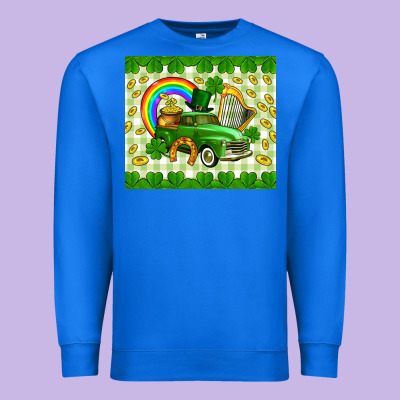 St. Patrick's Truck Premium Sweatshirt Designed By Cowgirlartshop