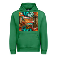 Emerald western thanksgiving seamless pattern Urban Hoodie - BundleAndBundleShop