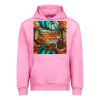 Fuchsia Pink western thanksgiving seamless pattern Urban Hoodie - BundleAndBundleShop