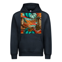 Navy western thanksgiving seamless pattern Urban Hoodie - BundleAndBundleShop
