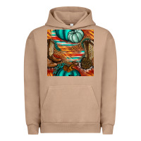 Pigment Burro western thanksgiving seamless pattern Urban Hoodie - BundleAndBundleShop