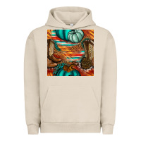 Pigment French Oak western thanksgiving seamless pattern Urban Hoodie - BundleAndBundleShop