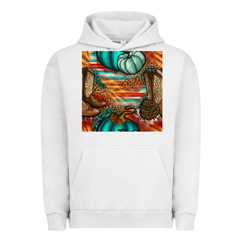 Western Thanksgiving Seamless Pattern Urban Hoodie by BundleAndBundleShop | Teevron